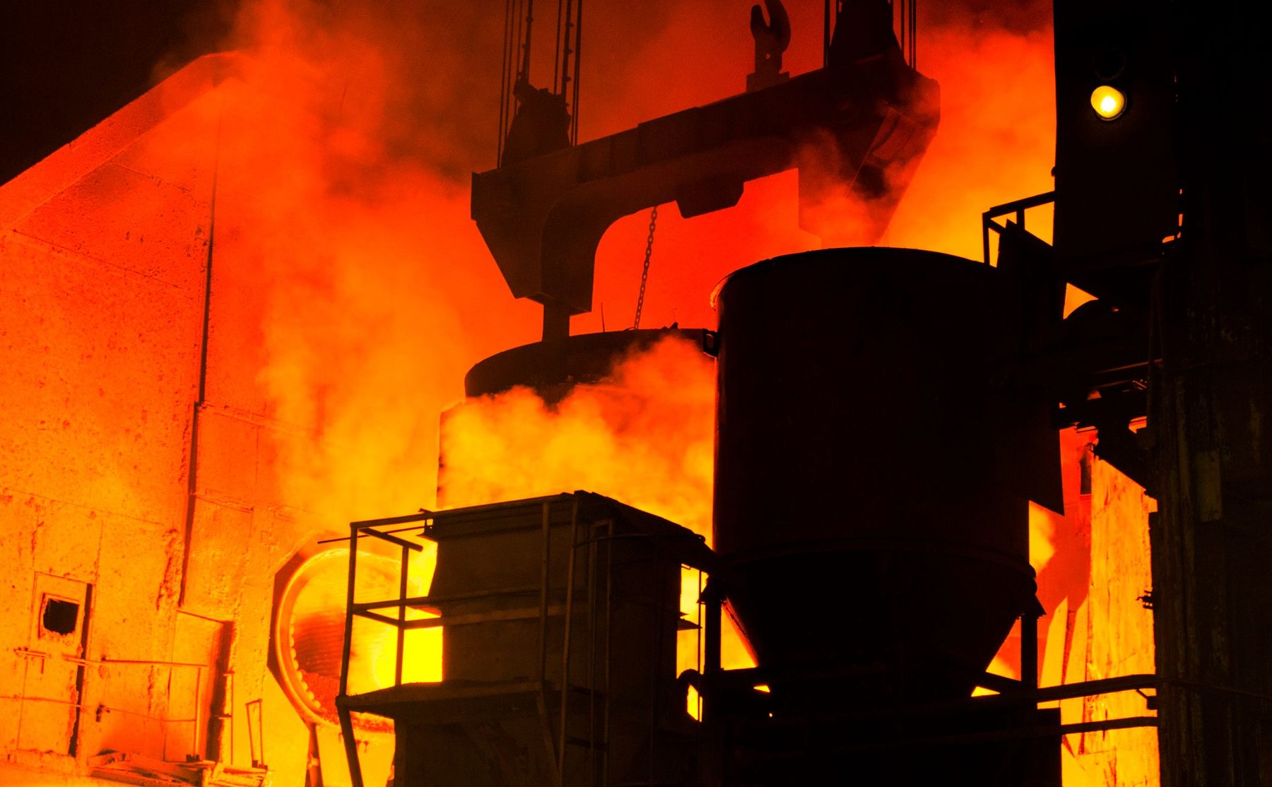 An iron and steel plant